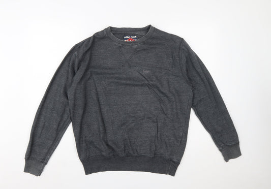 Lee Cooper Men's Grey Crew Neck Pullover Sweatshirt M
