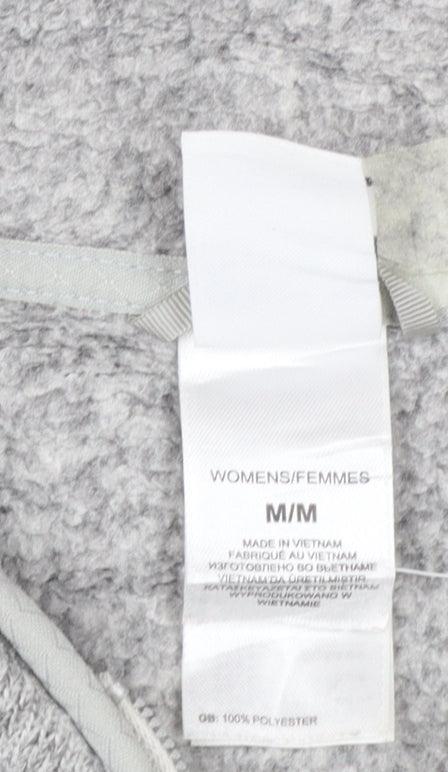 The North Face Womens Grey Fleece Full Zip Jacket Size M