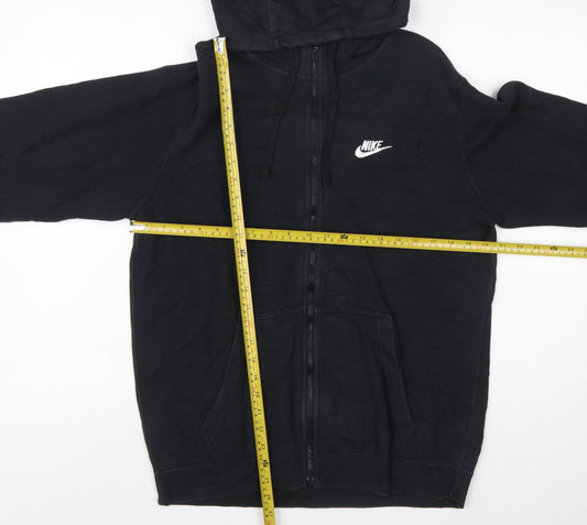 Nike Men's Black Full Zip Hoodie Size M Fleece Sportswear
