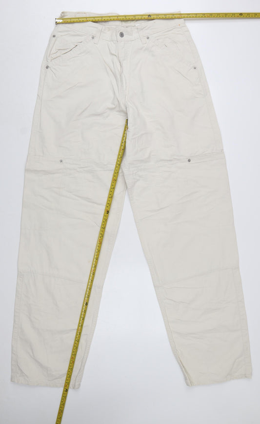 Levi's Men's Beige 32x36 Straight Leg Cotton Jeans