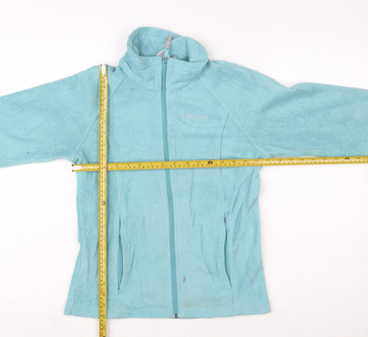 Columbia Women's Blue Fleece Zip Jacket Size 14 Lightweight Outdoor