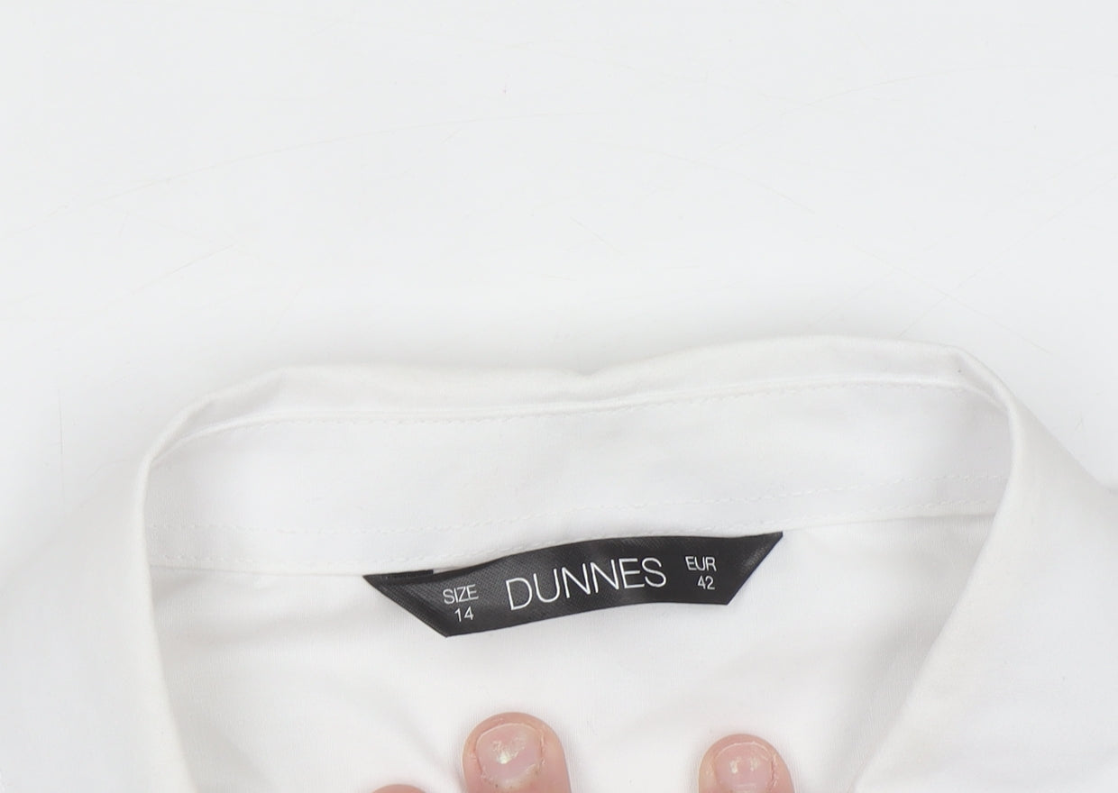 Dunnes Stores White Men's L Regular Fit Formal Dress Shirt