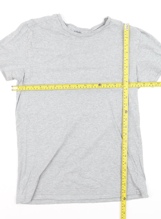 Polo Ralph Lauren Men's Grey Crew Neck Cotton T-Shirt M