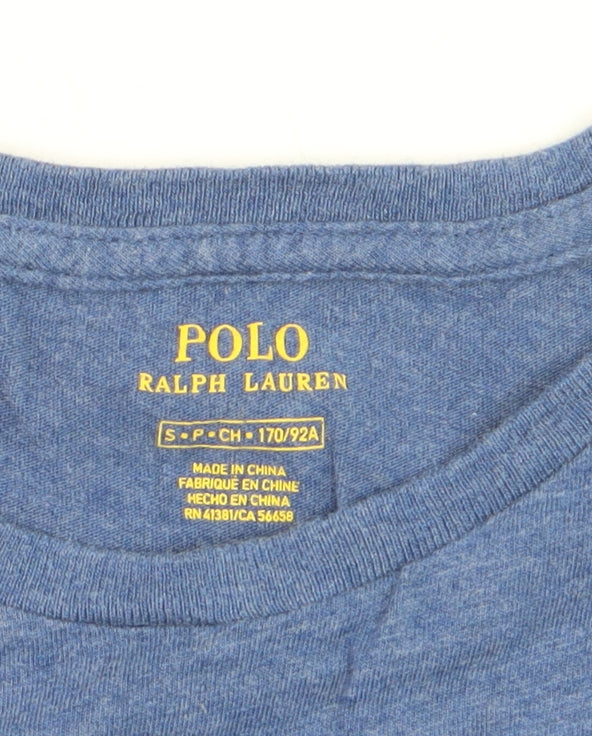 Ralph Lauren Men's Blue Slim Fit Cotton Crew Neck T-Shirt Size S