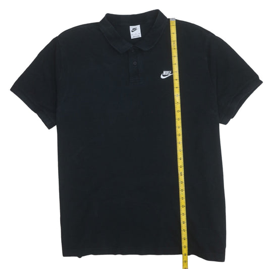 Nike Men’s Black 2XL Cotton Polo Shirt Classic Short Sleeve