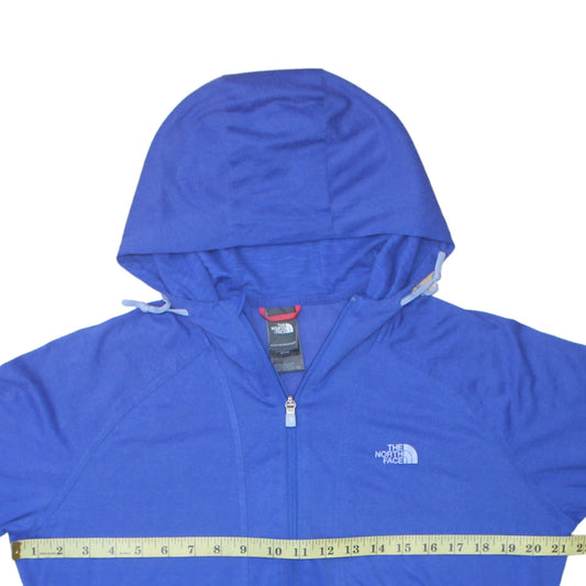 The North Face Women’s Blue Full Zip Hoodie Size M Cotton Blend