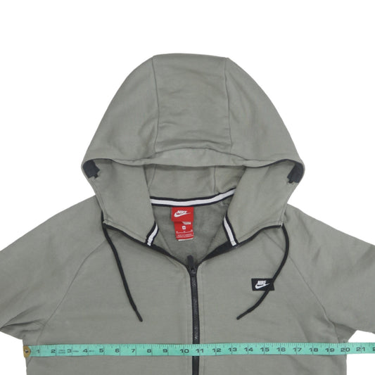 Nike Men's Grey Full Zip Hoodie Sweatshirt M Regular Fit