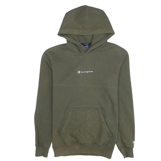Champion Men's Green Pullover Hoodie Small Regular Fit Fleece