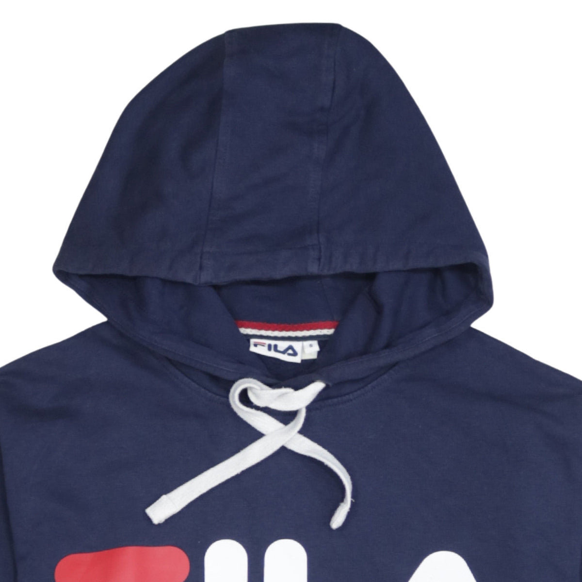Additional view of Fila Men's Blue Pullover Hoodie Small Logo Sportswear Sweatshirt