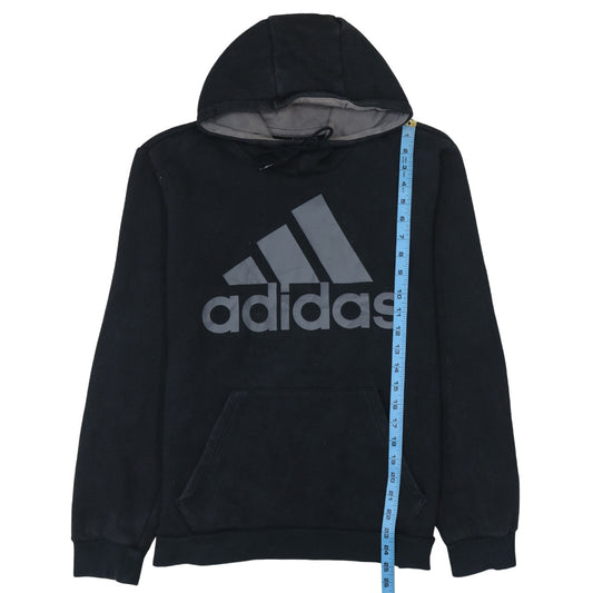 adidas Mens Black Pullover Hoodie Size M Sports Fleece