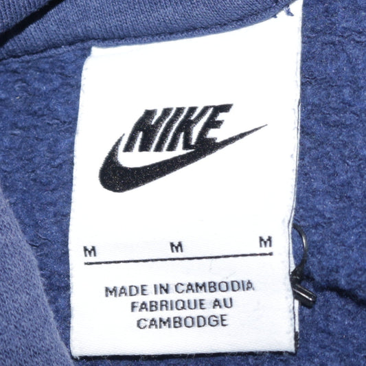 Nike Men’s Blue Pullover Hoodie M Logo Sportswear Fleece