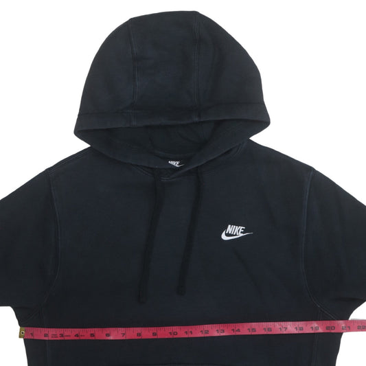 Nike Men's Black Pullover Hoodie Size S Regular Fit Fleece Logo