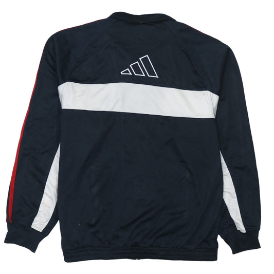 Adidas Men's Blue Full Zip Sweatshirt L Sports Style