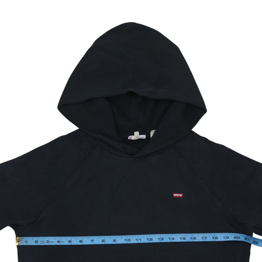 Levi's Men's Black Pullover Hoodie Size S Classic Fleece Sweatshirt
