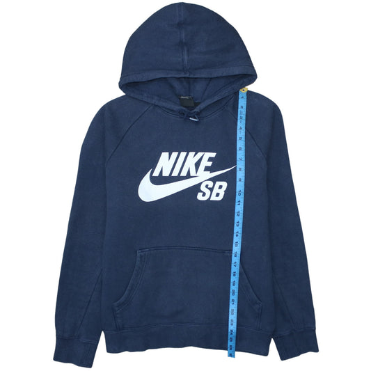 Nike SB Men's Blue Pullover Hoodie Size L Regular Fit Fleece Sports