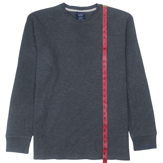 Polo Ralph Lauren Men Grey Long Sleeve Cotton Crew Pullover Sweatshirt L