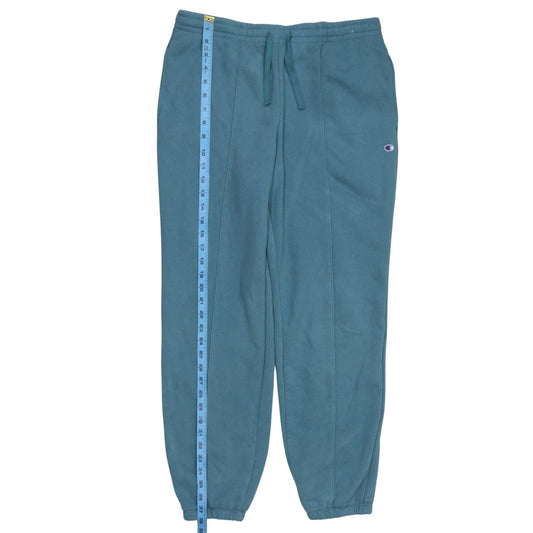 Champion Men's Blue Fleece Sweatpants L Drawstring Comfort Fit