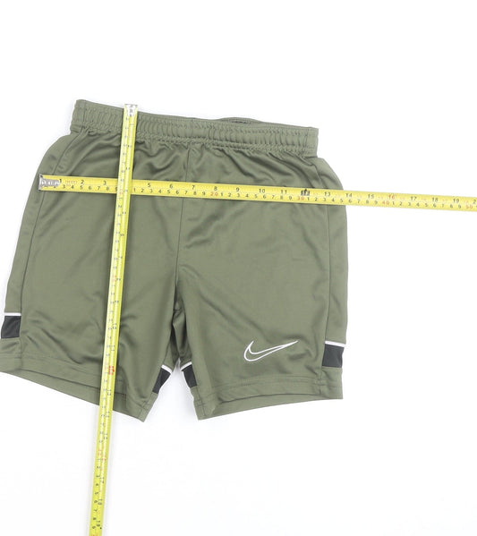 Nike Boys Green Dri-FIT Athletic Shorts Size S Sports Activewear