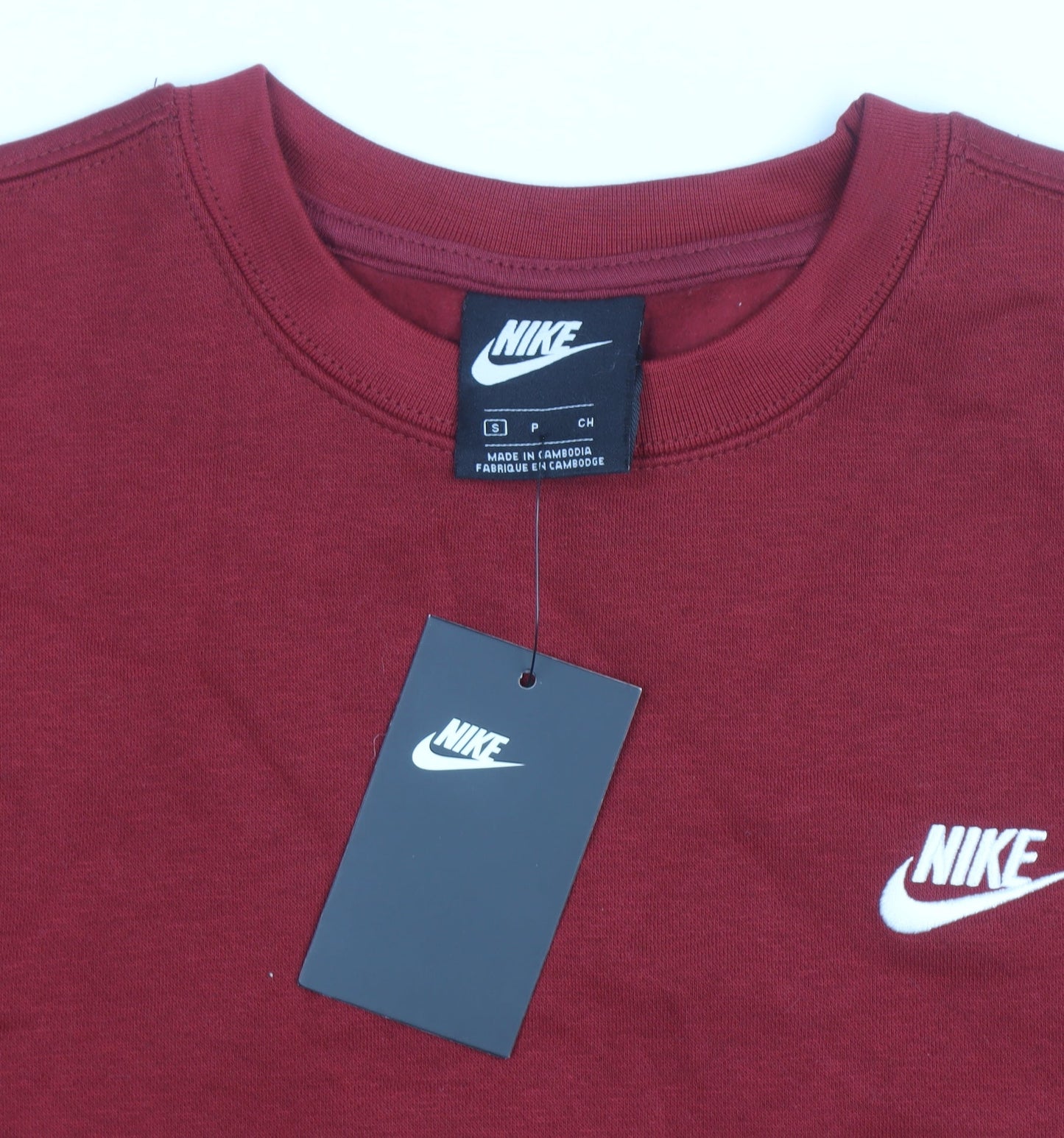 Nike Men's Red Small Pullover Crew Neck Sweatshirt