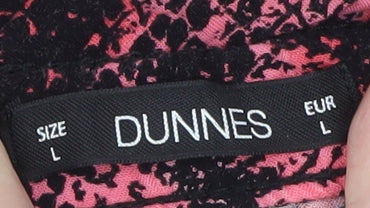 Dunnes Women Pink Black Snakeskin Print Relaxed Shorts Size L