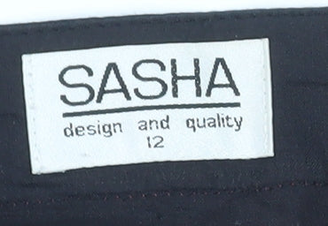 Sasha Womens Multicoloured Floral Flared Knee Length Skirt Size 12