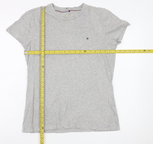 Tommy Hilfiger Men's Grey Cotton Jersey Crew Neck T-Shirt M