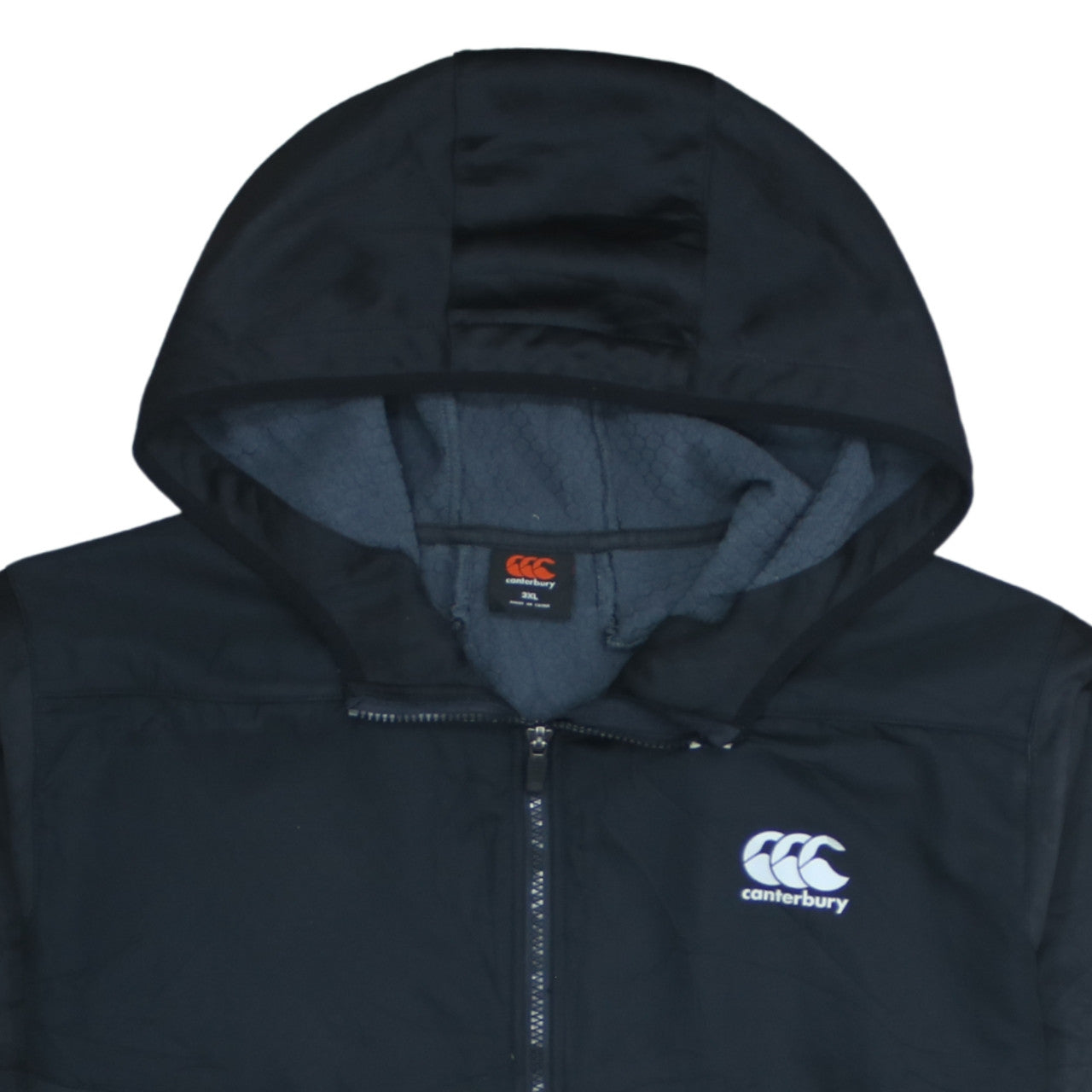 Canterbury Men's Black 3XL Full Zip Hooded Sports Hoodie