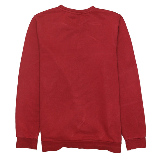 Adidas Boys Red Crew Neck Graphic Print Sweatshirt Size 15-16 Years