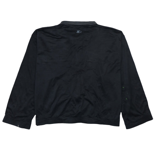 Starter Men's Black XL Full Zip Retro Sports Sweatshirt