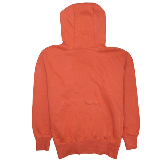 Nike Men's Orange Pullover Hoodie M Logo Fleece Kangaroo Pocket