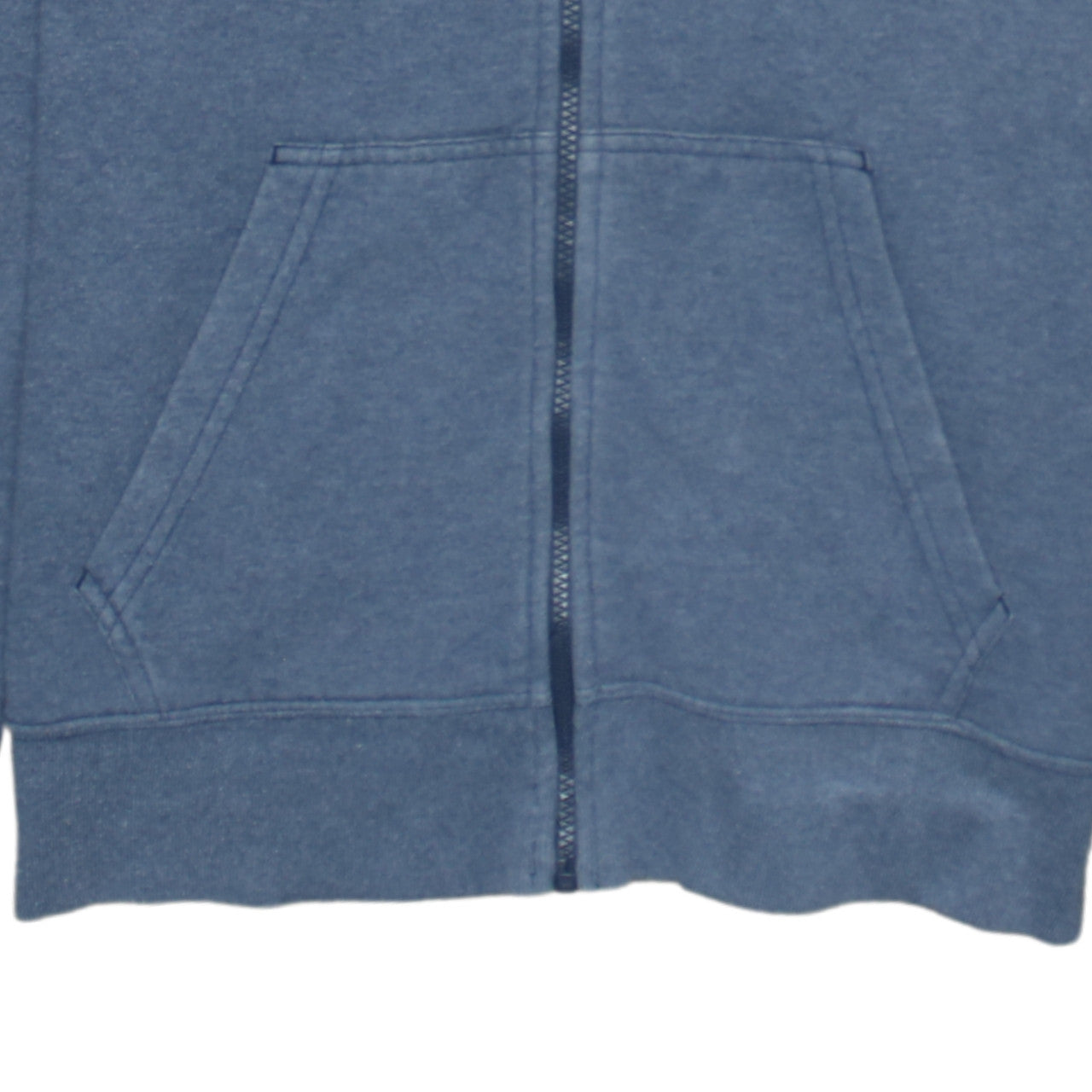 The North Face Women's Blue Full Zip Hoodie Size S Cotton Blend