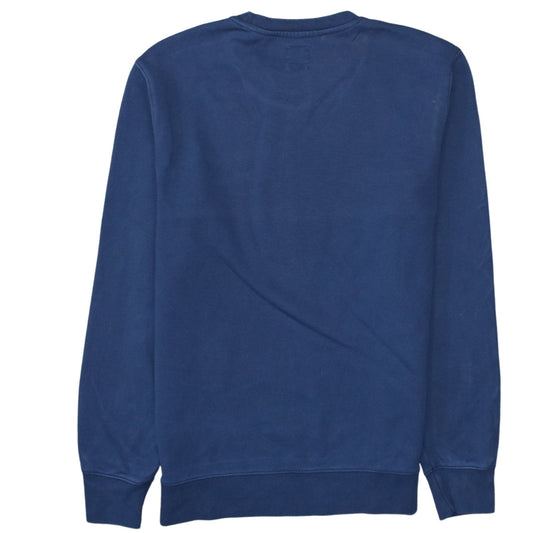 Levi's Women Blue Small Crew Neck Pullover Sweatshirt