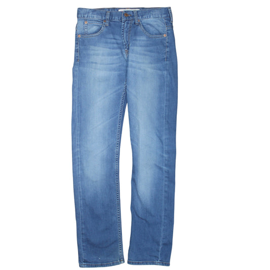 Levi's Womens 511 Blue Denim Slim Fit Straight Jeans Size 14