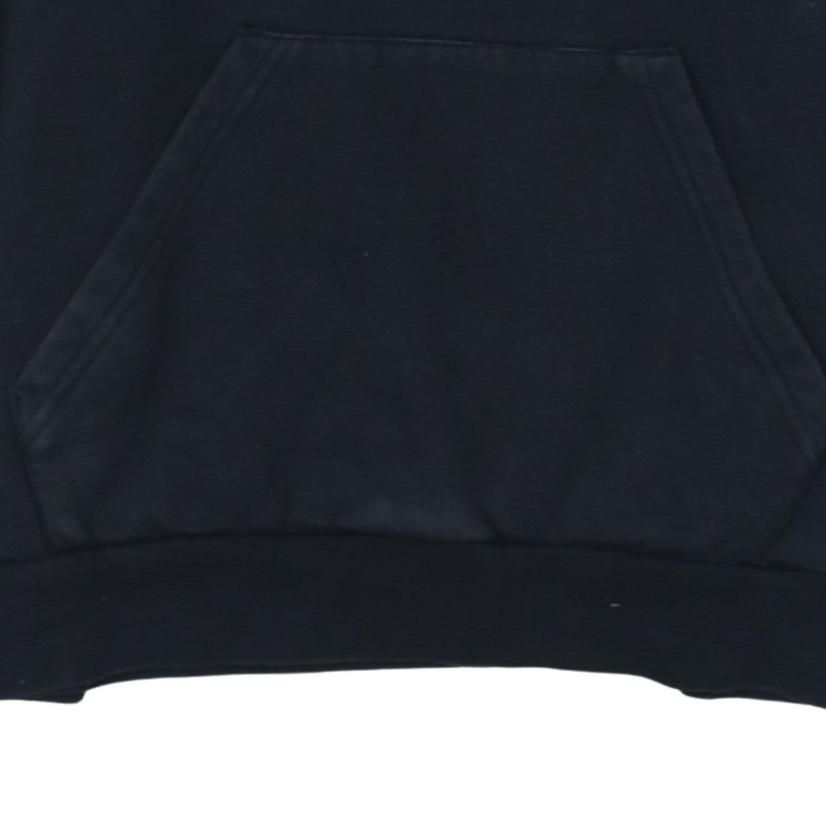 Additional view of Adidas boys’ black pullover hoodie, size 13-14, years logo cotton blend