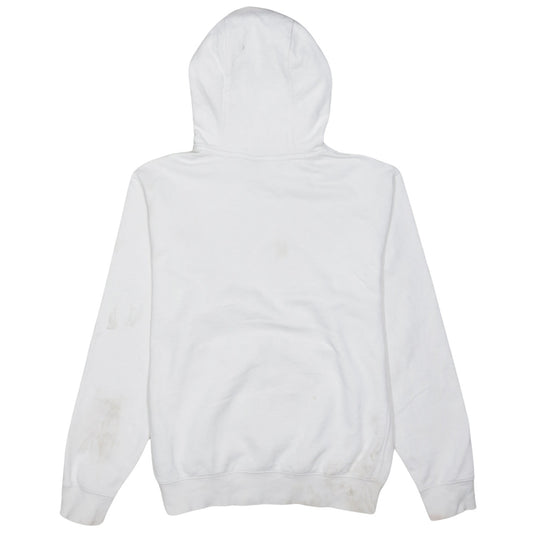 Nike Men's White Pullover Hoodie Size M Embroidered Logo Sportswear