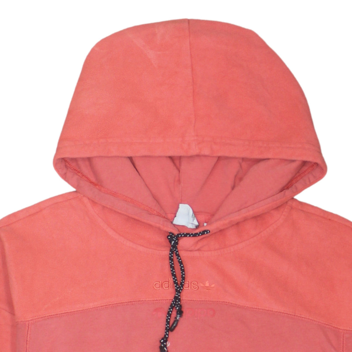 Additional view of Adidas women’s coral hoodie, size UK 8, pullover hooded sweatshirt