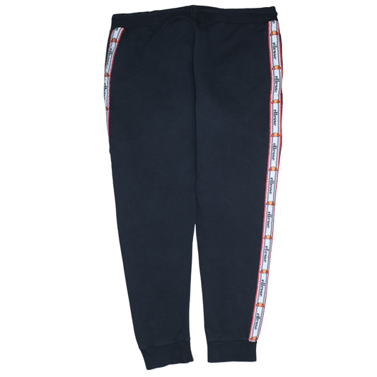 Ellesse Womens Black Jogger Trousers Size 10 Elastic Waist Fleece