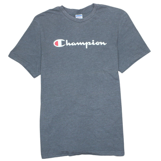 Champion Men's Grey Crew Neck Logo T-Shirt Size 2XL