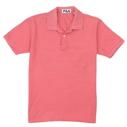 Fila Pink Cotton Short Sleeve Polo Shirt Teens Size 152