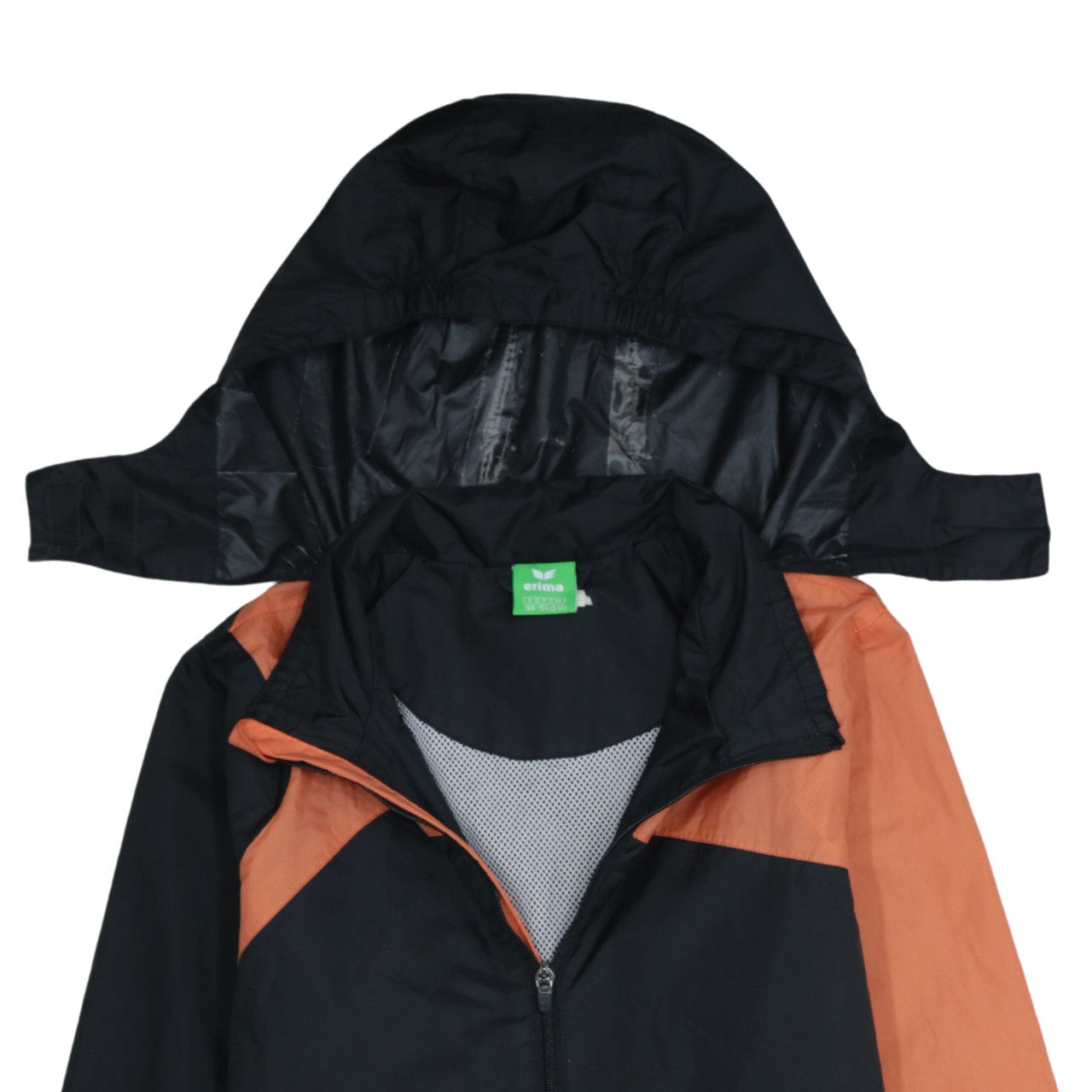 Additional view of Erima boys’ black and orange hooded windbreaker jacket 13-14 years