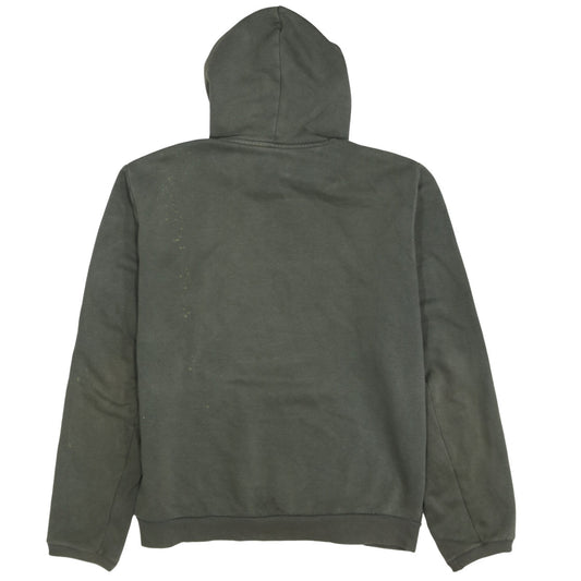 adidas Mens Green Pullover Hoodie Medium Graphic Logo Sportswear