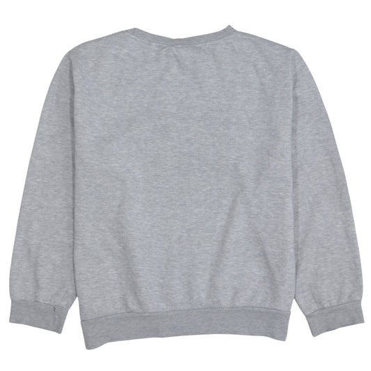 Disney Women’s Grey Stitch Sweatshirt L Character Print Pullover