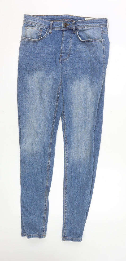 Additional front view of Denim Co men’s blue slim fit stretch jeans w30 l32