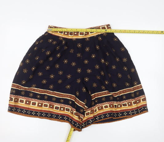 Jordan Womens Blue Bohemian Rayon Culotte Shorts Size M