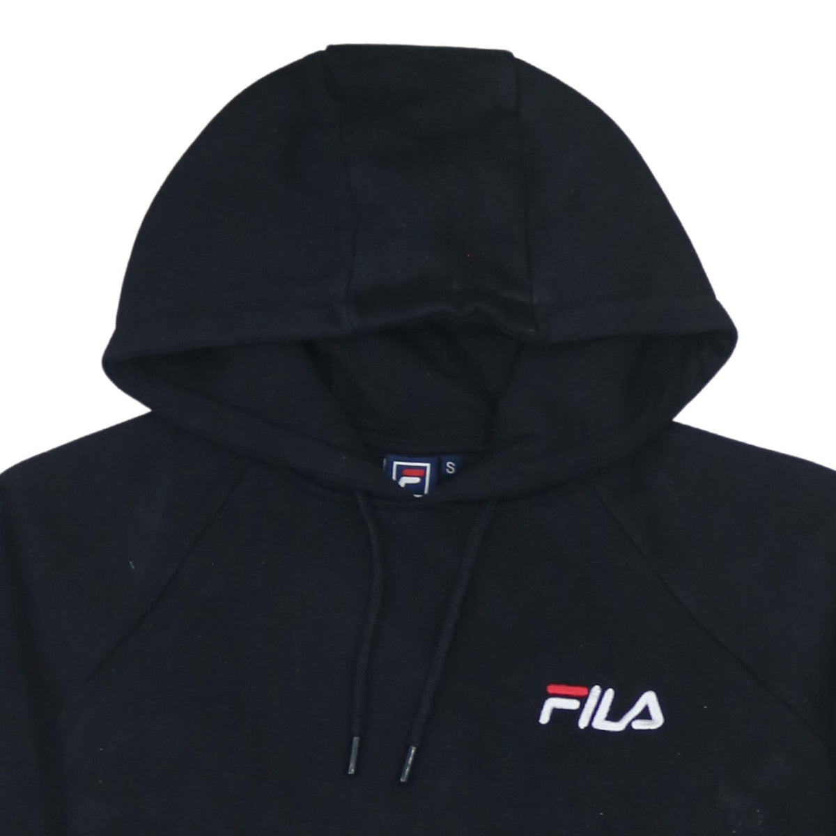Additional view of Fila Men's Black Pullover Hoodie Small Embroidered Logo Fleece