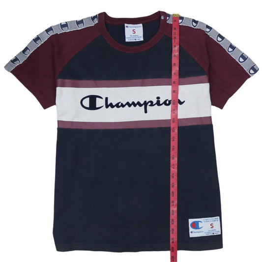 Champion Men's Multicolour S Crew Neck Retro Logo T-Shirt