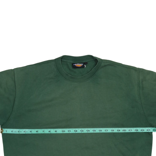 Dickies Mens Green XL Pullover Sweatshirt Crew Neck Fleece Casual