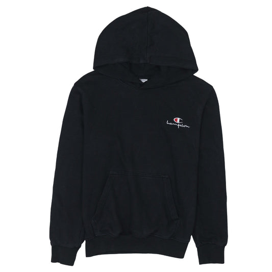 Champion Men's Black Pullover Logo Hoodie Size M