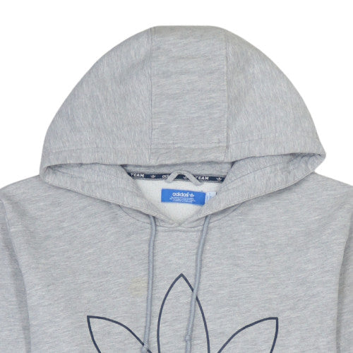 Additional view of Adidas men’s grey pullover hoodie m logo graphic cotton fleece