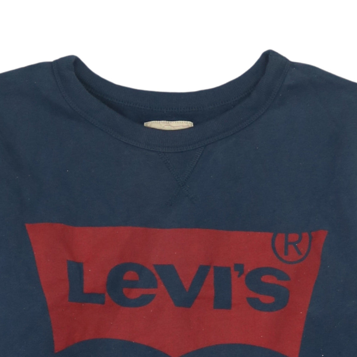 Additional view of Levi's boys’ blue logo pullover sweatshirt, size 16, years